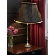 Paisley Jacquard Black and Gold Fabric Tapered Empire Lampshade