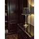 Paisley Jacquard Black and Gold Fabric Tapered Empire Lampshade