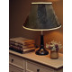Paisley Jacquard Black and Gold Fabric Tapered Empire Lampshade