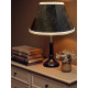 Paisley Jacquard Black and Cream Fabric Tapered Empire Lampshade