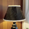 Paisley Jacquard Black and Cream Fabric Tapered Empire Lampshade