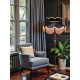 Paisley Jacquard Black and Gold Victorian Lampshade
