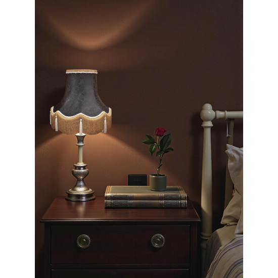 Paisley Jacquard Black and Gold Lampshade