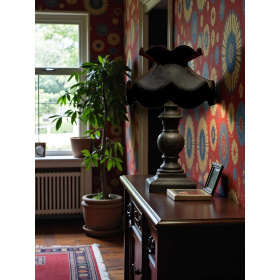 Paisley Jacquard Black Victorian Lampshade