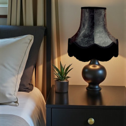 Paisley Jacquard Black Lampshade