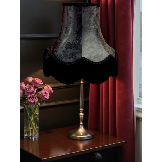 Paisley Jacquard Black Lampshade
