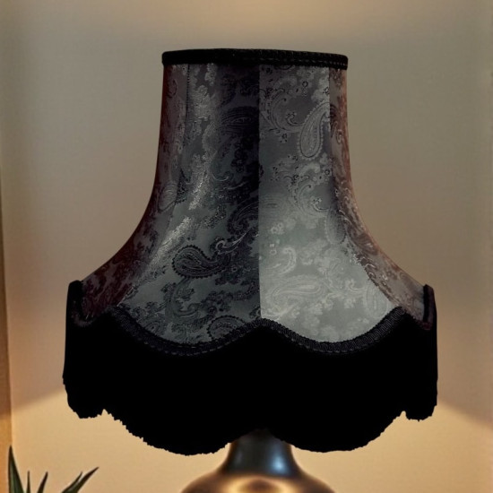 Paisley Jacquard Black Lampshade Paisley Jacquard Black Lampshade