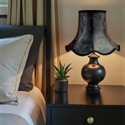 Paisley Jacquard Black Modern Lampshade