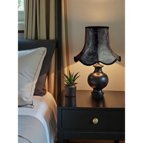 Paisley Jacquard Black Modern Lampshade