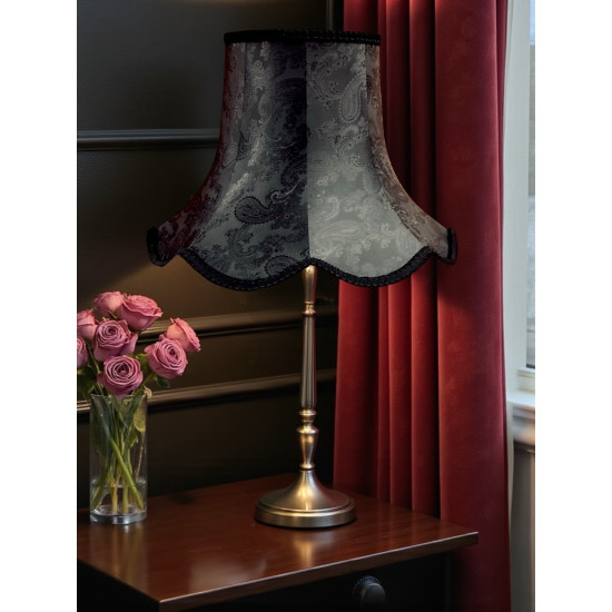 Paisley Jacquard Black Modern Lampshade