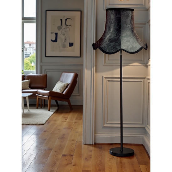 Paisley Jacquard Black Modern Lampshade