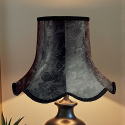 Paisley Jacquard Black Modern Lampshade