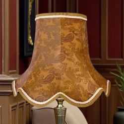 Paisley Jacquard Bronze Blue Modern Lampshade