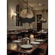 Paisley Jacquard Dark Bronze and Black Dome Lampshade