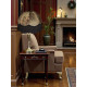 Paisley Jacquard Dark Bronze and Black Dome Lampshade