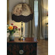 Paisley Jacquard Dark Bronze and Black Dome Lampshade
