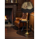 Paisley Jacquard Dark Bronze and Black Dome Lampshade