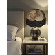 Paisley Jacquard Dark Bronze and Black Dome Lampshade