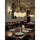 Paisley Jacquard Dark Bronze and Cream Dome Lampshade