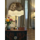 Paisley Jacquard Dark Bronze and Cream Dome Lampshade