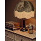 Paisley Jacquard Dark Bronze and Gold Dome Lampshade