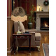 Paisley Jacquard Dark Bronze and Gold Dome Lampshade