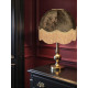 Paisley Jacquard Dark Bronze and Gold Dome Lampshade