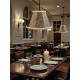 Paisley Jacquard Dark Bronze and Cream Fabric Tapered Empire Lampshade