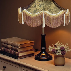 Paisley Jacquard Dark Bronze Victorian Lampshade