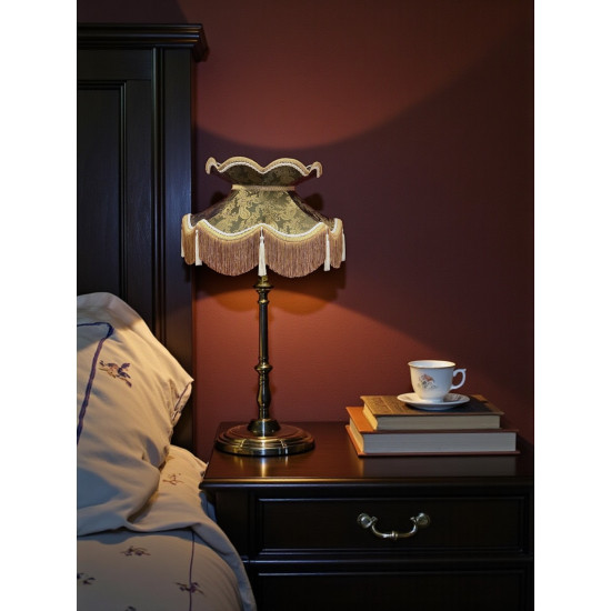 Paisley Jacquard Dark Bronze Victorian Lampshade