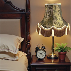 Paisley Jacquard Dark Bronze and Cream Lampshade