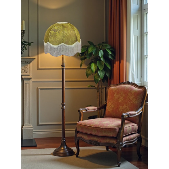 Paisley Jacquard Gold and Cream Dome Lampshade