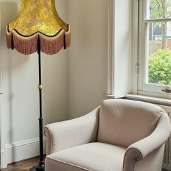 Paisley Jacquard Gold and Black Lampshade