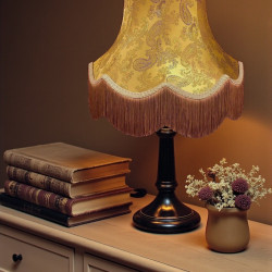 Paisley Jacquard Gold Lampshade