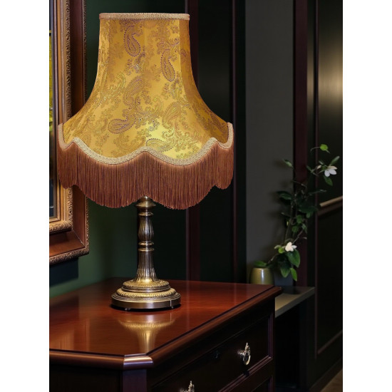 Paisley Jacquard Gold Lampshade
