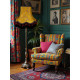 Paisley Jacquard Gold and Burgundy Lampshade