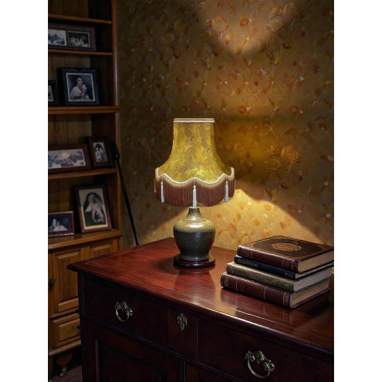 Paisley Jacquard Gold and Cream Lampshade
