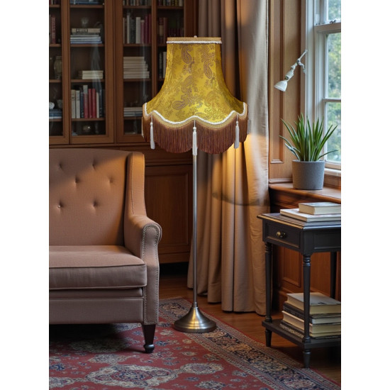 Paisley Jacquard Gold and Cream Lampshade