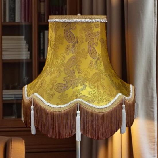 Paisley Jacquard Gold and Cream Lampshade