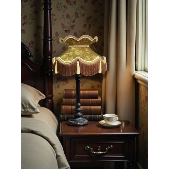 Paisley Jacquard Gold Victorian Lampshade