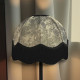Paisley Jacquard Grey and Black Dome Lampshade Paisley Jacquard Grey and Black Dome Lampshade