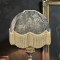 Paisley Jacquard Grey and Cream Dome Lampshade