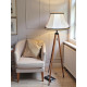 Paisley Jacquard Ivory Black Fabric Tapered Empire Lampshade