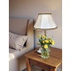 Paisley Jacquard Ivory Black Fabric Tapered Empire Lampshade