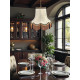 Paisley Jacquard Ivory and Black Lampshade