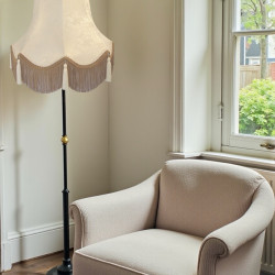Paisley Jacquard Ivory Fabric Lampshade