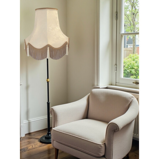 Paisley Jacquard Ivory Fabric Lampshade