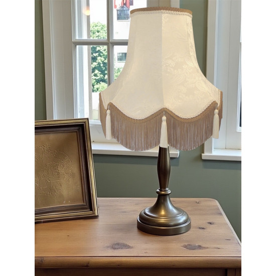 Paisley Jacquard Ivory Fabric Lampshade