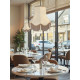 Paisley Jacquard Ivory Fabric Lampshade