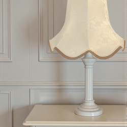 Paisley Jacquard Ivory Modern Fabric Lampshade